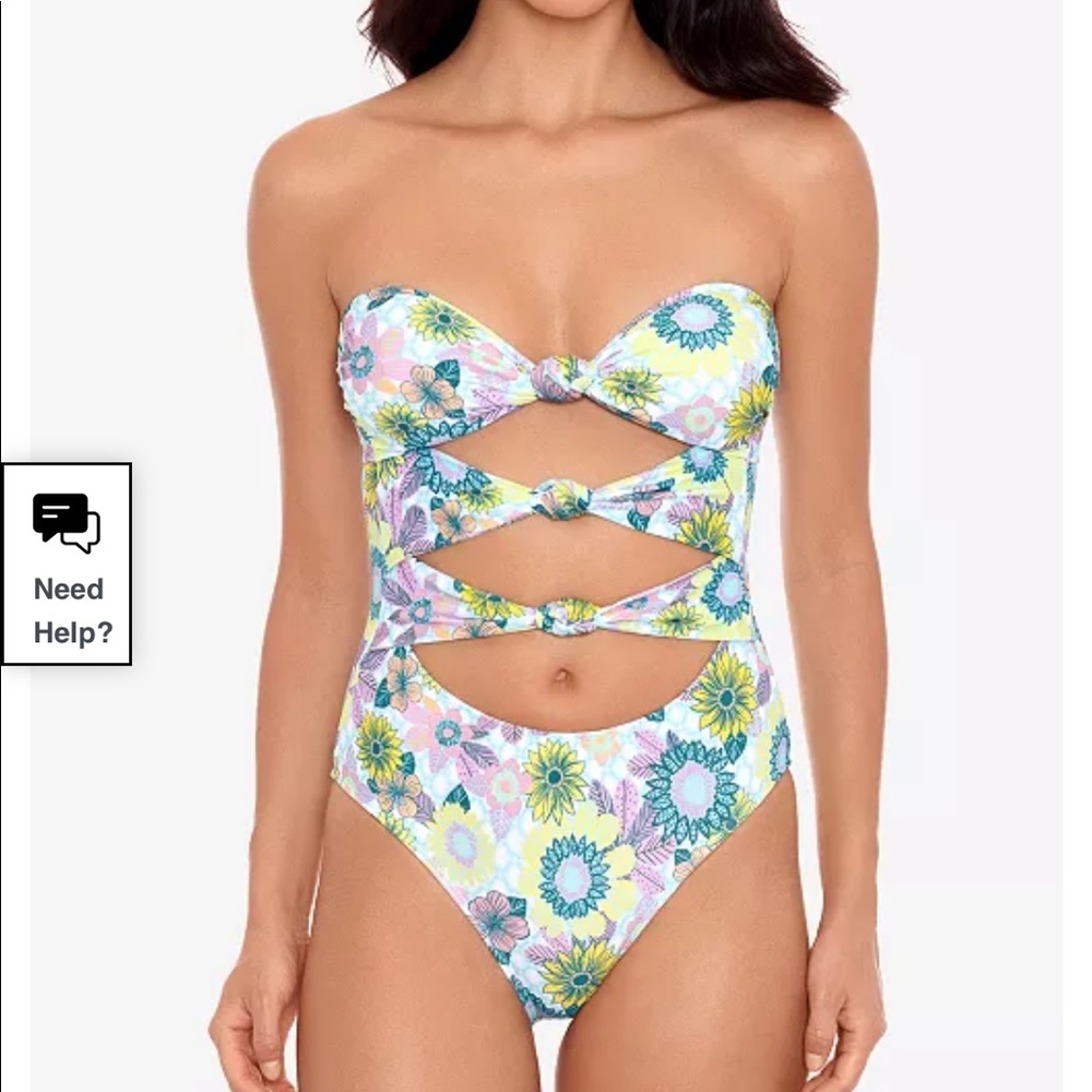 Salt & Cove cutout swimsuit M - NWT